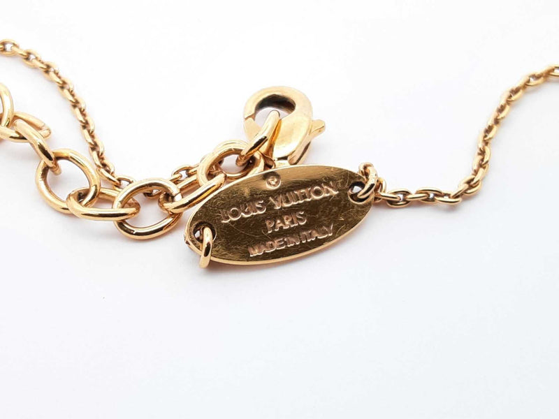 Louis Vuitton Louisette Monogram Blossom Gold-tone Fashion Necklace Fw0725lxzdu