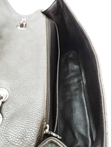 Chanel Quilted Caviar Chocolate Brown Leather Flap Shoulder Bag Eb1225rxrxde