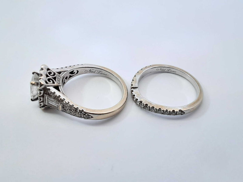 Neil Lane 1.57 Cttw Diamond & 14k Gold Bridal Set 8.5 Grams Size 6.5 Fw0925ezxdu