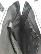 Salvatore Ferragamo Embossed Gancini Black Leather Backpack Eb1225irxsa