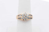 1.04cttw Diamond Ring In 18k Yellow Gold 6.7 Grams Size 6 Eb0526lxxzsa
