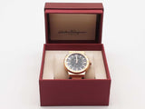 Ferragamo F-80 44mm Rose Gold Plated Quartz Watch Aa0626ozxsa