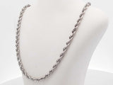 14k White Gold 14.6 Grams Rope Chain 22 In Aa0126ezxsa