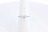 Diamond Solitaire Approx. 0.53ctw Ring In 14k White Gold 2.12g Sz 6 Eb1023corsa