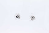 1.0cttw Diamond Stud Earrings In 14k White Gold 1.5 Grams Eb0126sxzdu