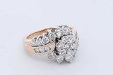 1.2cttw Diamond Ring In 14k Yellow Gold 8.8 Grams Size 5 Eb0926sxzde