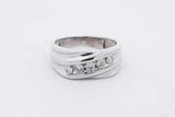 0.25cttw Diamond Ring In 14k White Gold 5.9 Grams Size 9.25 Eb0926cxzsa