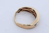 0.7cttw Diamond Ring In 10k Yellow Gold 3.4 Grams Size 9 Eb0926wxzde
