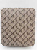 Gucci Tan Gg Supreme Coated Canvas Medium Packing Cube Do0325iorde