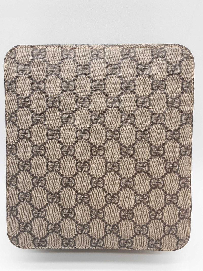 Gucci Tan Gg Supreme Coated Canvas Medium Packing Cube Do0325iorde