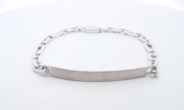 Sterling Silver Concave Curb Bracelet 9 Inch, 20.2g Hs1123wsa