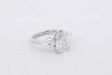 3.71cttw Lab Grown Pear Shaped Diamond Ring 14k Gold 3.4g Size 6.5 Eb0826llrxsa