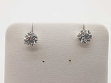 2.02 Cttw Lab Grown Diamonds 14k White Gold 1.1g Stud Earrings Do0826poxde