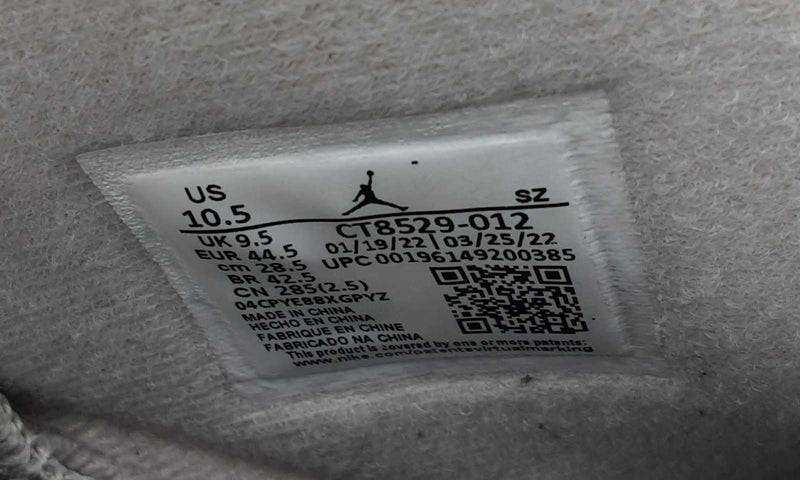 Nike Air Jordan 6 Retro Grey High Top Sneakers Size 10.5 Ebixsa 144010016953