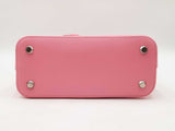 Balenciaga Small Logo Ville Top Handle Bag In Pink Grained Leather Fw0925rzxdu