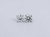 2.13ctw Lab Grown Diamond Stud Earrings In 14k White Gold 1.1 Grams Sd0723srxsa