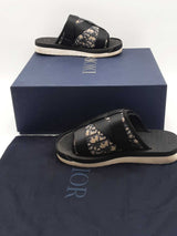 Christian Dior Oblique Jacquard Alpha Sandals Size 38 Eb0326lorsa