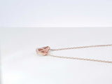 14k Rose Gold Linked Circles Pendant Necklace 2.2 Grams 18.5 Inch Fw0926lwzdu