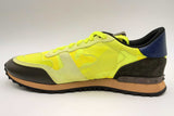 Valentino Garavani Rockrunner Camo Neon Yellow Sneakers Size 45 Ebeb0924crsa