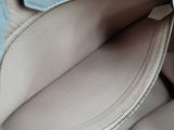 Hermes Custom Birkin 35 Blue Beige Clemence Palladium Handbag Do0825srxzde