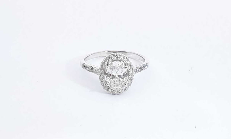 Approx. 2.36ctw Lab Grown Diamond Ring In 14k White Gold Size 9.75 Ebowxzdu