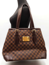 Louis Vuitton Hampstead Mm Bag In Damier Ebene Coated Canvas Fw0626irxdu