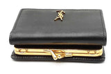 Yves Saint Laurent Mini Black Leather Crossbody Wallet Eb0326oxzdu