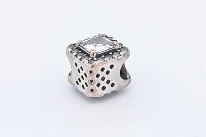 Pandora Sterling Silver Bead Charm 2.4 Grams Eb0824rsa