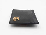 Gucci Gg Marmont Money Clip In Black Calfskin Leather Fw0426lrzdu