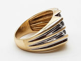 0.32 Cttw Natural Diamonds 10k Two Tone Gold 9.0g Ring Size 10.5 Do0526prxde