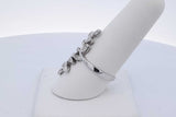 0.14cttw Diamond Leaf Vine Ring 14k White Gold 3.8 Grams Size 8.25 Eb0926orxde