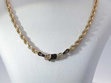 14k Yellow Gold 17.3 Grams Solid Rope Chain 21 Inches Aa0825irzsa