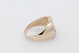 14k Yellow Gold Star Of David Ring With Diamonds 5.3 Grams Size 9.5 Eb1026worsa