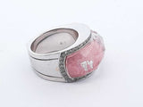 Stephen Webster 18k White Gold Pink Crystal Haze Ring Size 8 Lh1223lexzde