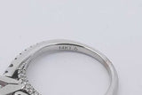 0.96cttw Diamond Ring In 14k White Gold 3.2 Grams Size 4.5 Eb0525lrrzsa