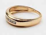 0.09 Cttw Natural Diamonds 10k Yellow Gold 2.8g Ring Size 8.75 Do0626erde