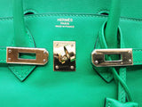 Hermes Birkin 25 Bambou Green Swift Gold Hardware Handbag Do1225lirxzde