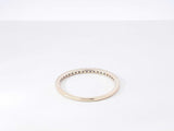Diamond & 14k Yellow Gold Stacking Ring 1.2 Grams Size 8 Fw0926crdu
