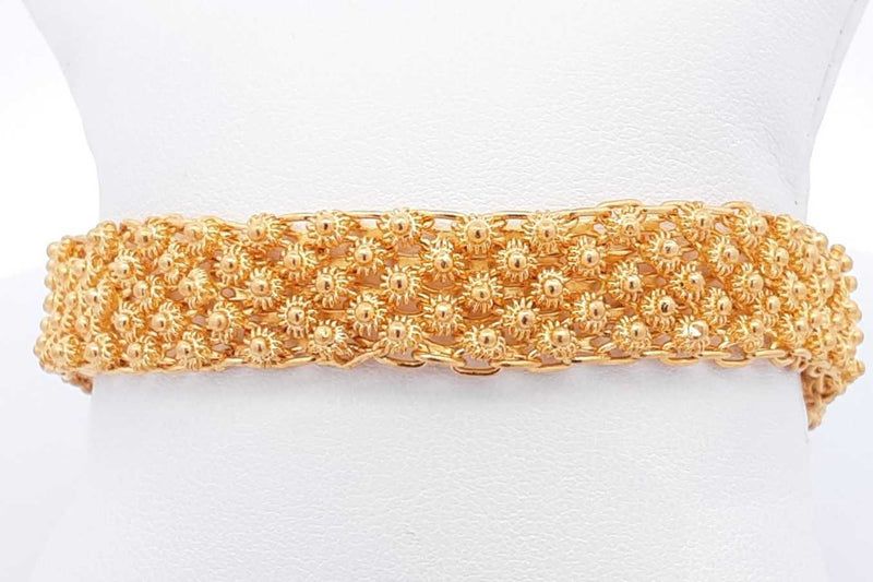 22k Yellow Gold Bracelet 42.1 Grams 6 Inch Eb1024oxxzsa