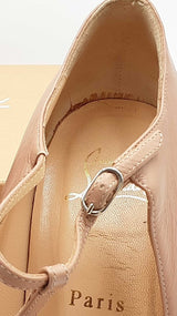 Christian Louboutin Calfskin Altapoppins 150 Beige Pumps Eb0525crdu