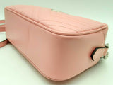 Gucci Marmont Shoulder Bag In Pink Matelassé Leather Fw0125worsa