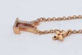 Louis Vuitton Lv Iconic Gold Tone Necklace 6.7 Grams 16-18 Inch Eb0626oxzsa