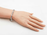 11.53 Cttw Mixed-cut Diamond & 95% Platinum Tennis Bracelet 19.7 Grams 7.5 Inch Fw0626ixzxdu