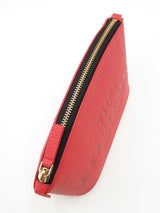 Marc Jacobs The Beauty Bag Wristlet In True Red Pebbled Leather Fw0826wzdu