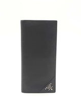 Prada Black Saffiano Leather Long Wallet Eb0226exsa