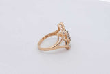14k Yellow Gold Butterfly Ring With Diamonds 3.5 Grams Size 6 Eb0626owxsa