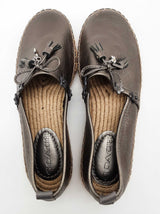 Coach Floralapp Mt Espadrille Gunmetal Silver Slip Ons Size Us 6b Do0425oxde