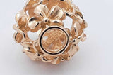 14k Yellow Gold Flower Bead Charm 6.1 Grams Eb0526wcrsa