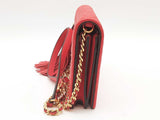 Tory Burch Fleming Flat Red Wallet Crossbody Sd0326irde
