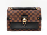 Louis Vuitton Vavin Pm Bag In Damier Ebene Coated Canvas & Black Leather Fw0726czxdu